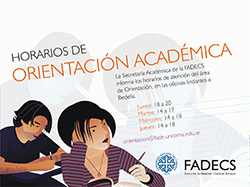 HORARIOS DE ORIENTACIÓN ACADÉMICA