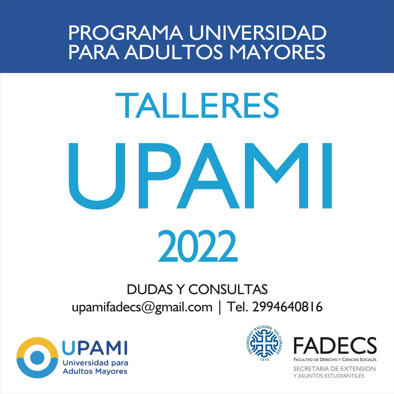 YA INSCRIBEN A LOS TALLERES UPAMI