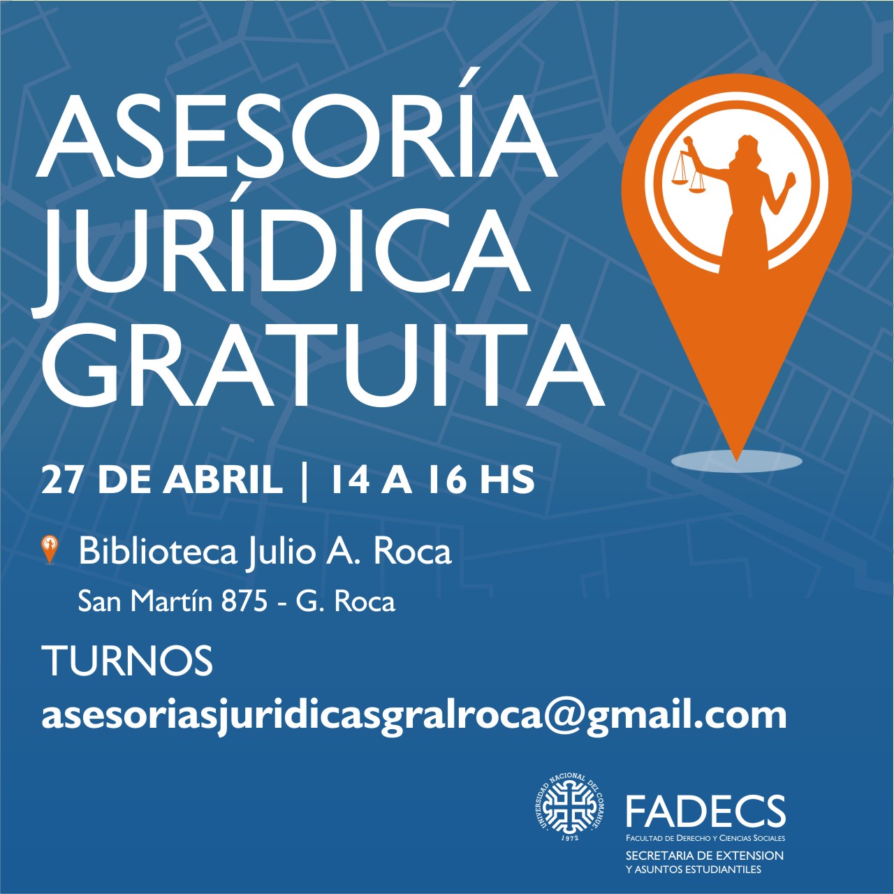 ASESORÍA JURÍDICA GRATUITA DE LA FADECS-UNCOMA