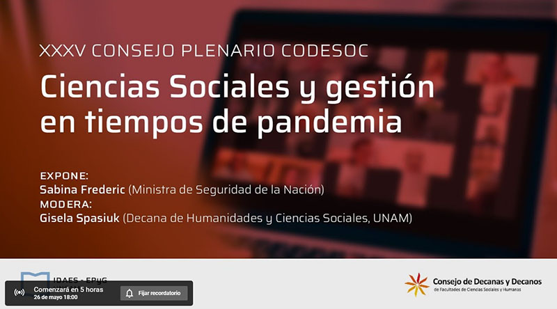 CONFERENCIA DE LA MINISTRA DE SEGURIDAD DE LA NACIÓN