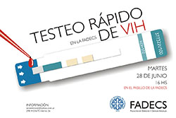 TESTEO RÁPIDO DE VIH EN LA FADECS