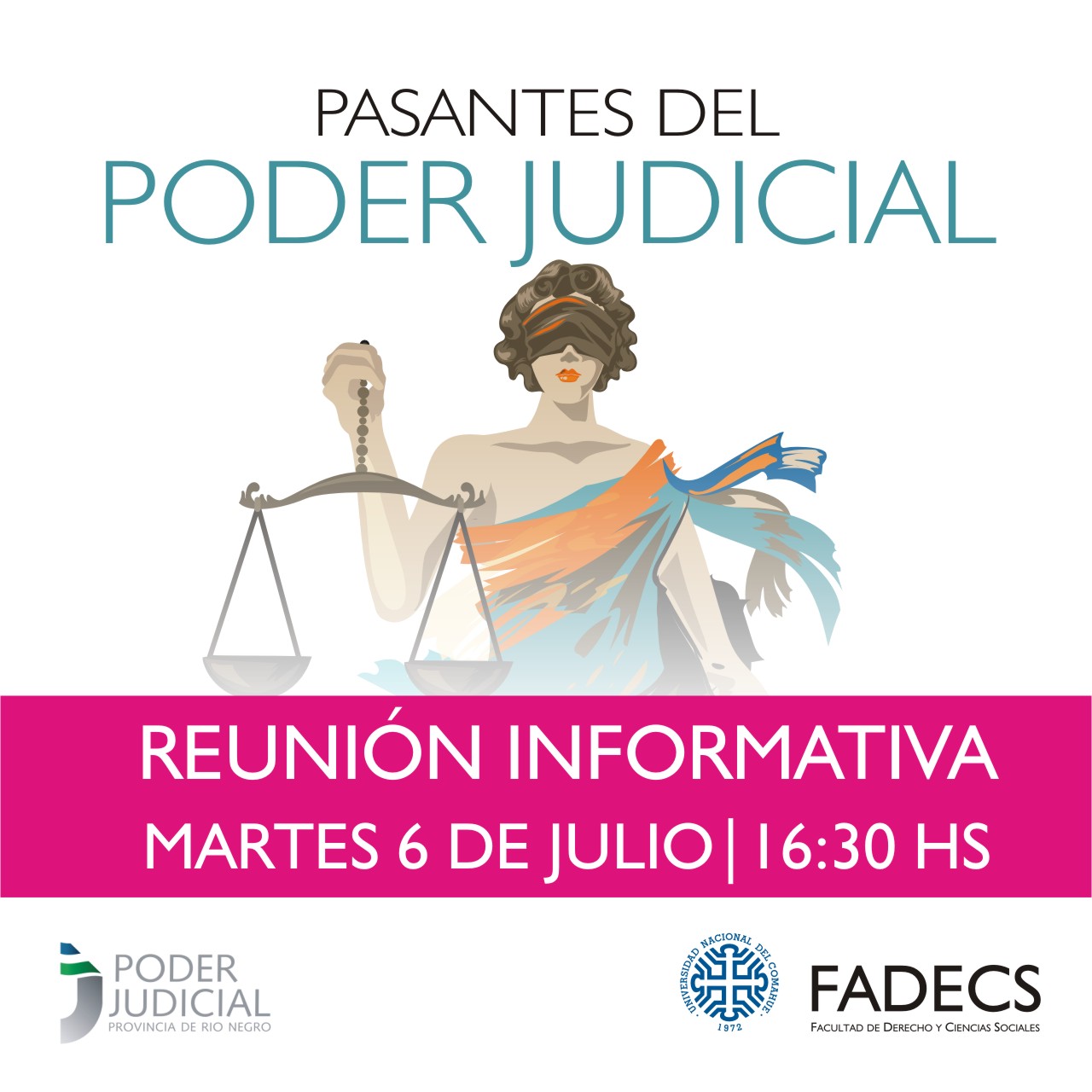 REUNIÓN CON PASANTES EN PODER JUDICIAL DE RÍO NEGRO