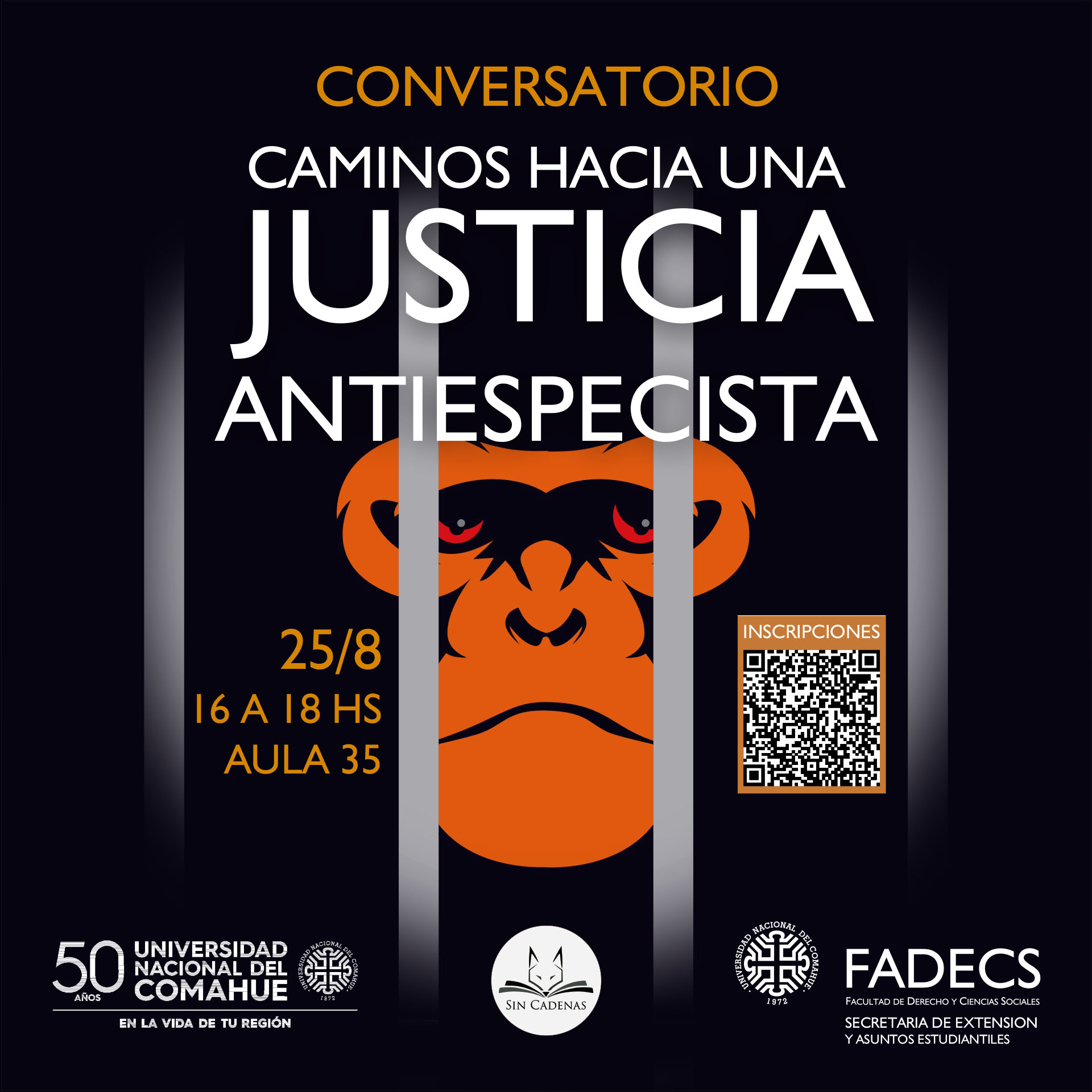 CONVERSATORIO “CAMINOS HACIA UNA JUSTICIA ANTIESPECISTA”