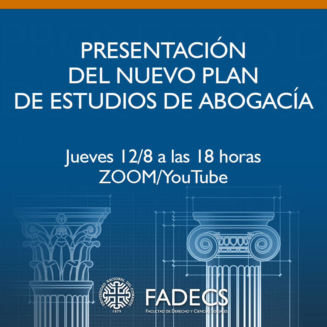 PRESENTACIÓN DEL NUEVO PLAN DE ESTUDIOS DE ABOGACÍA