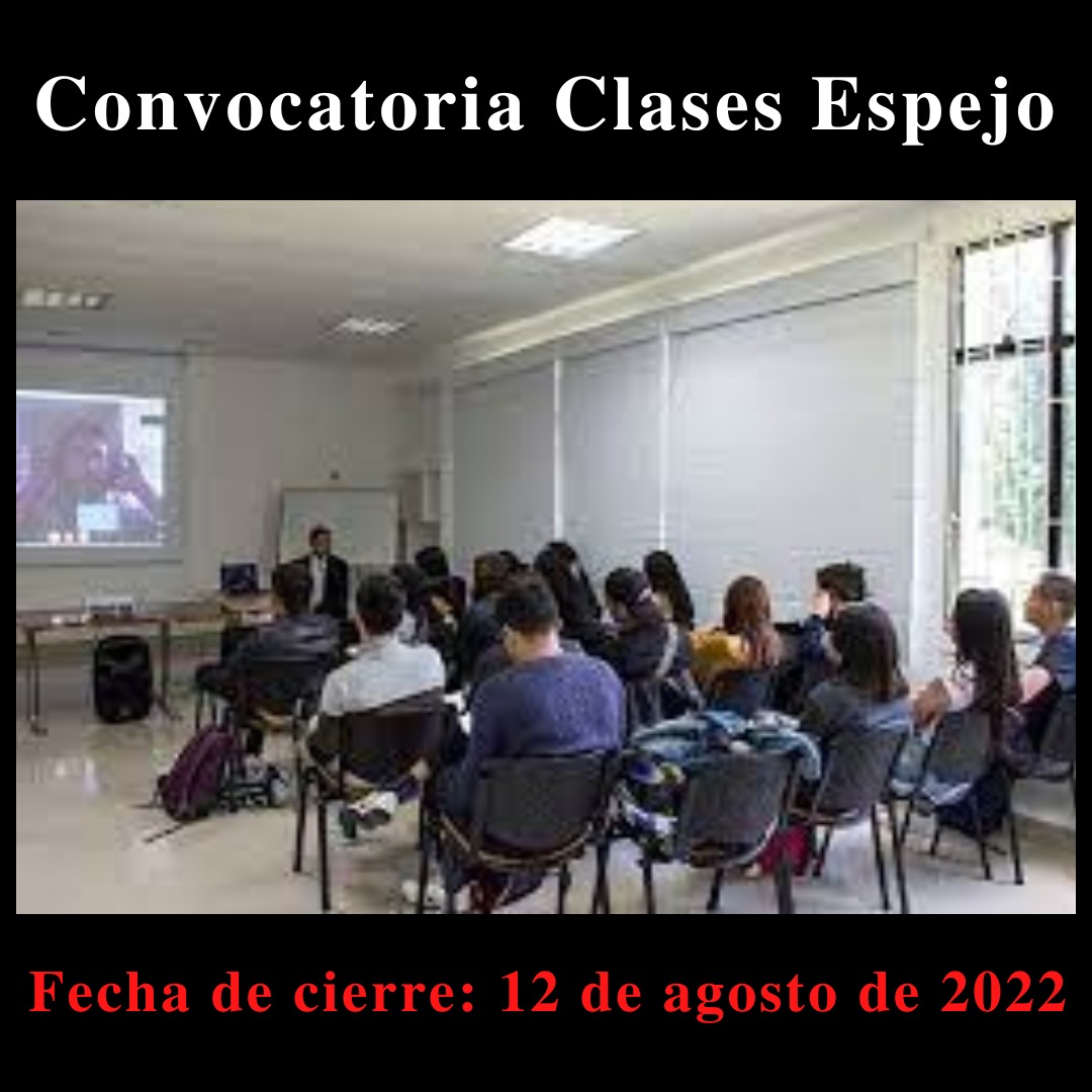 CONVOCATORIA CLASES ESPEJO