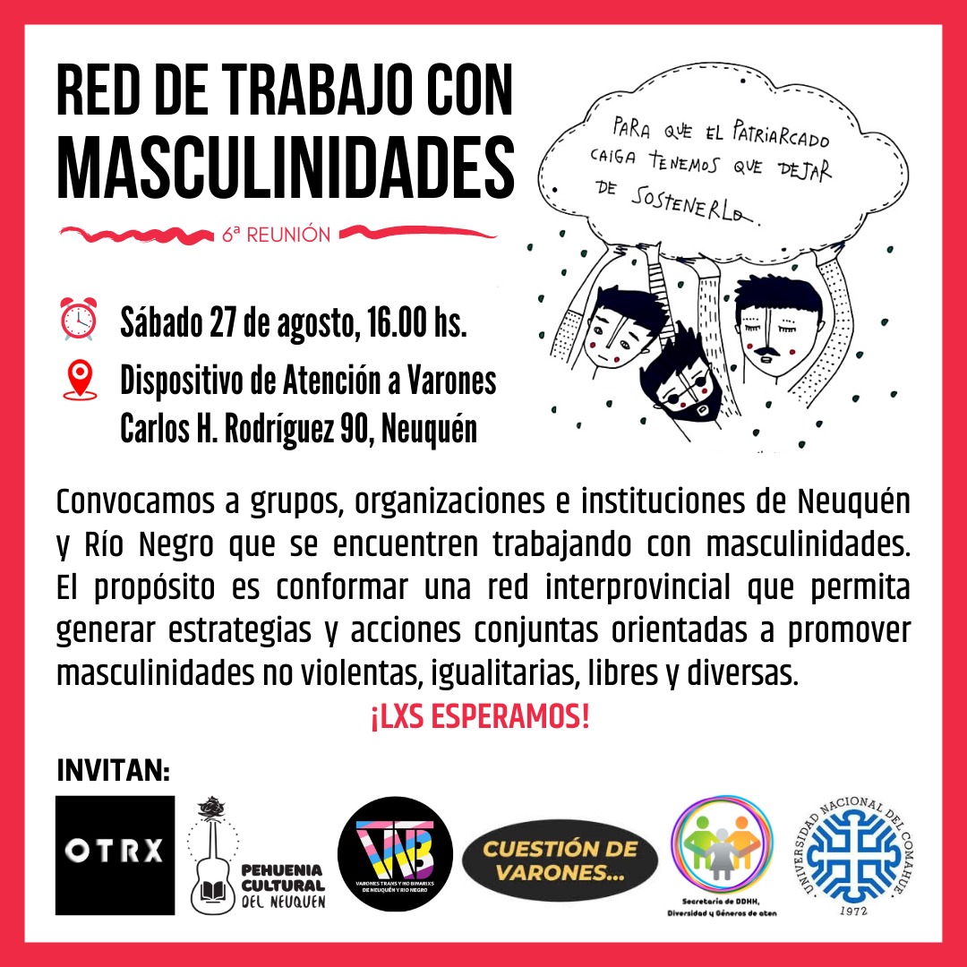 CONVOCATORIA DE LA RED DE TRABAJO CON MASCULINIDADES