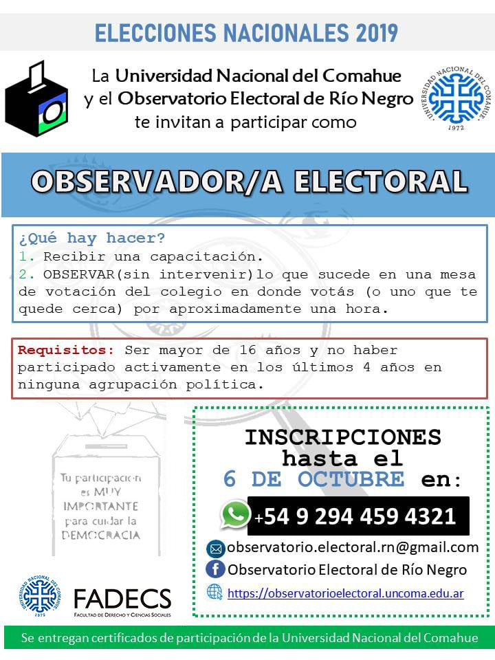 ELECCIONES NACIONALES 2019