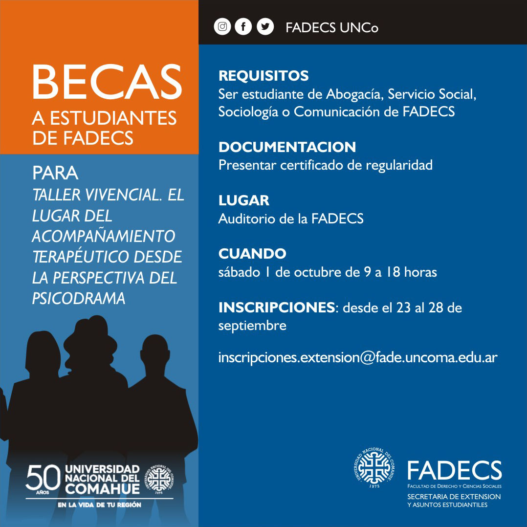 BECAS PARA TALLER VIVENCIAL