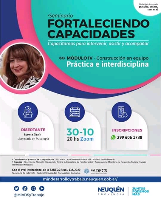 HOY, SEMINARIO FORTALECIENDO CAPACIDADES