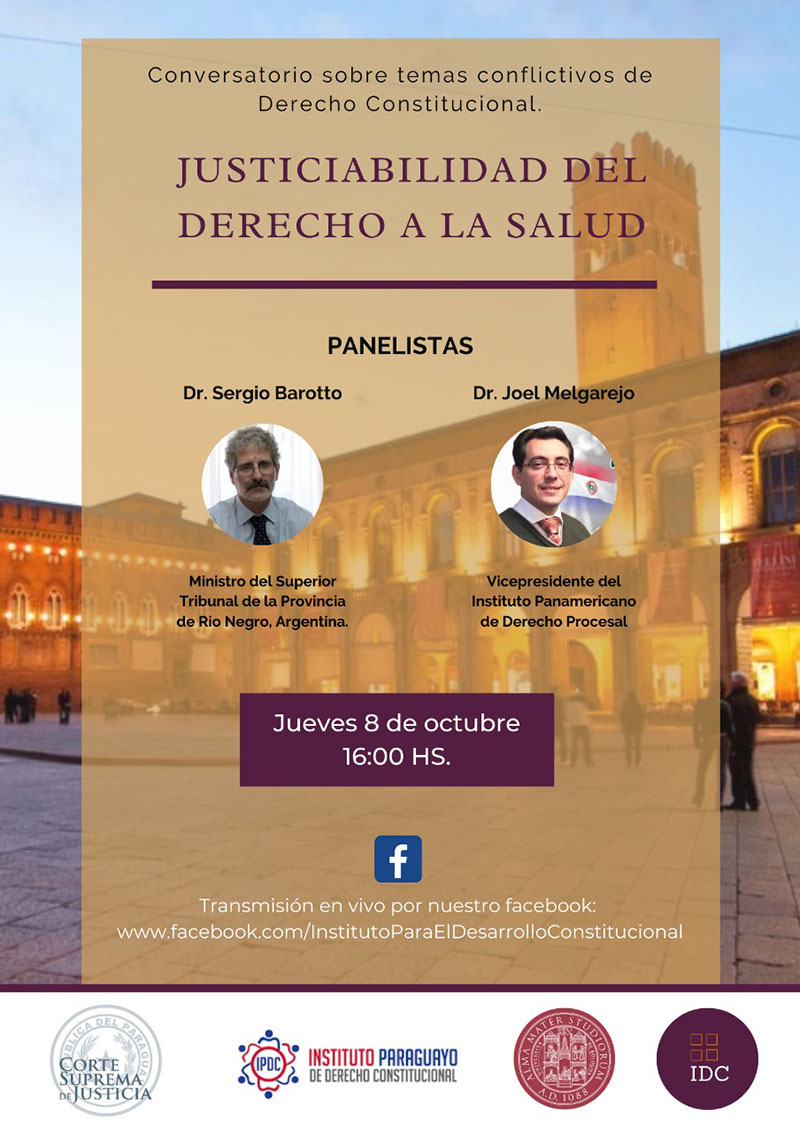 CONVERSATORIO "JUSTICIABILIDAD DEL DERECHO A LA SALUD"