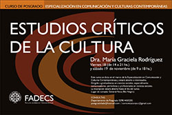 CONFERENCIA DEBATE SOBRE ESTUDIOS DE CULTURAS POPULARES