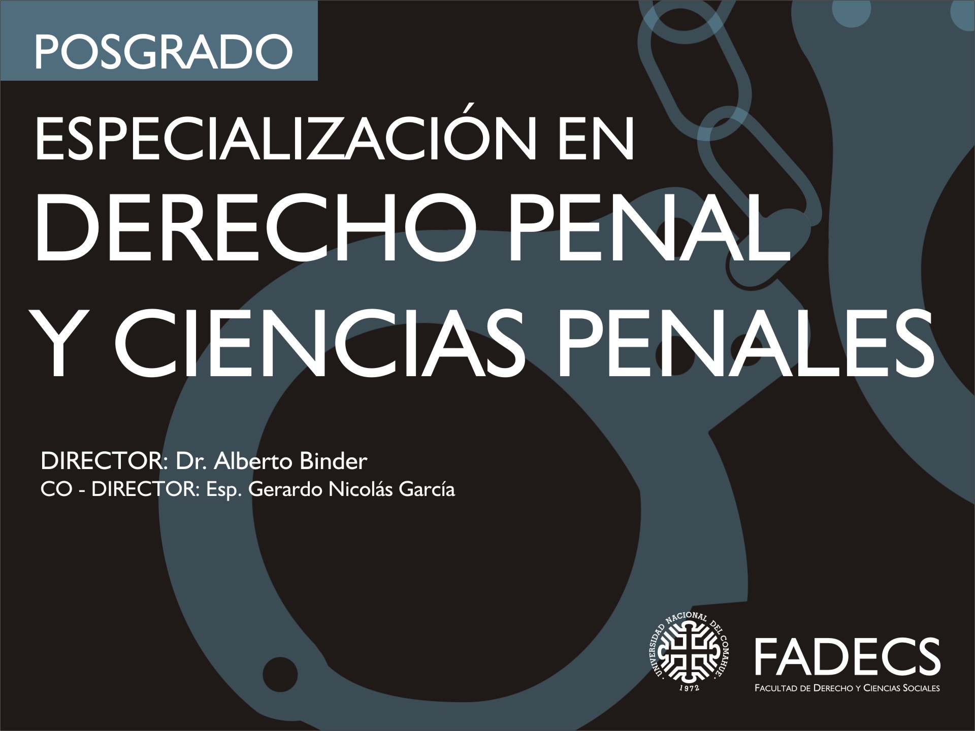 LA ESPECIALIZACIÓN EN DERECHO PENAL Y CIENCIAS PENALES, ACREDITADA POR 6 AÑOS MÁS