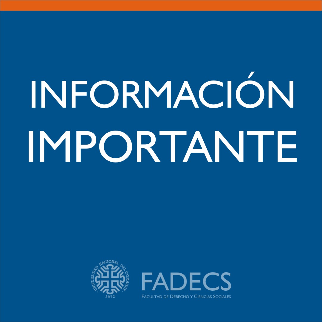 INFORMACIÓN IMPORTANTE