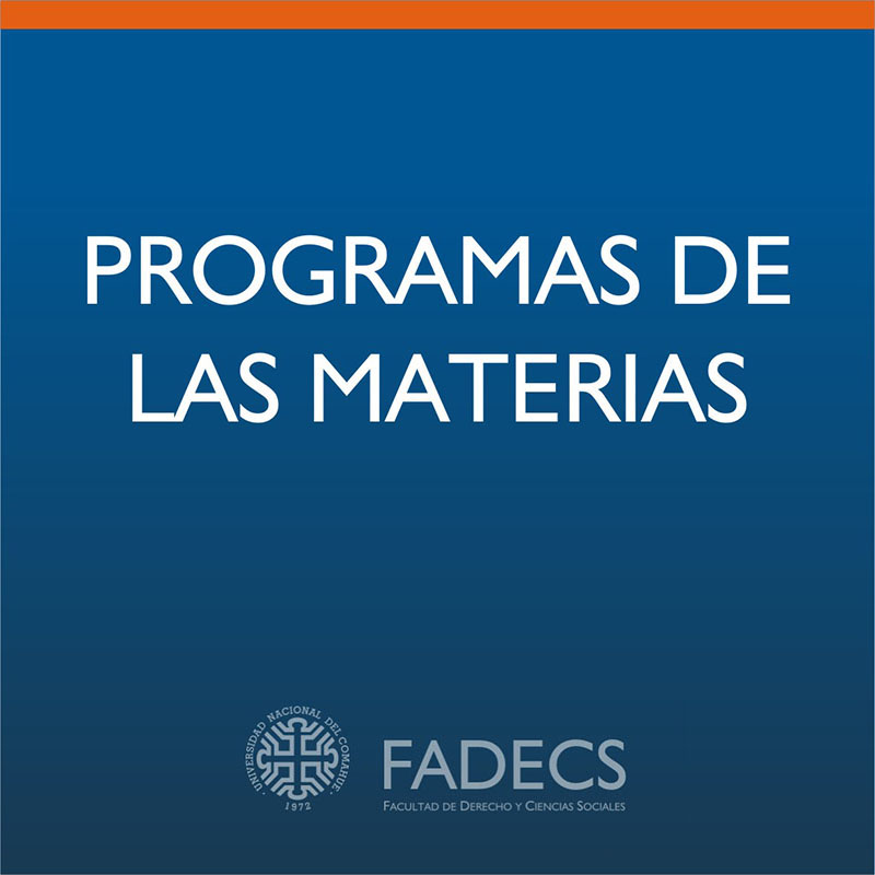 PROGRAMAS DE LAS MATERIAS